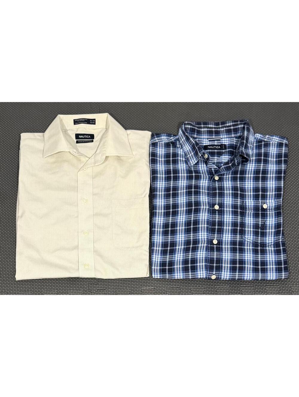 Men’s XL Extra Large Nautica Men's Long Sleeve Button-Down Dress Casual Shirts